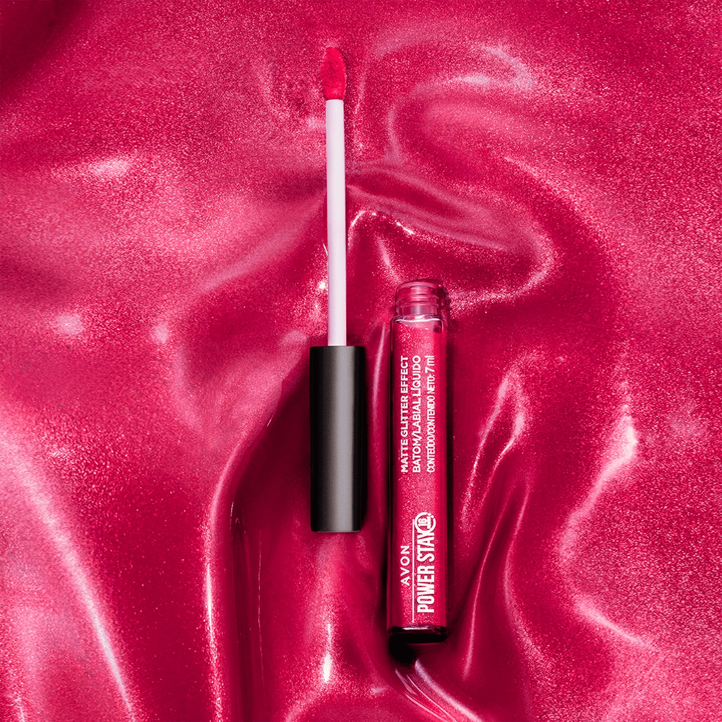 Power Stay Matte Glitter Effect Labial Líquido 7 ml